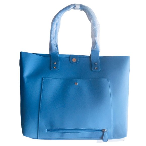 IFLY Bags Ifly Blue Weekender 9 In Tote And Crossbody Purse Pouch 5